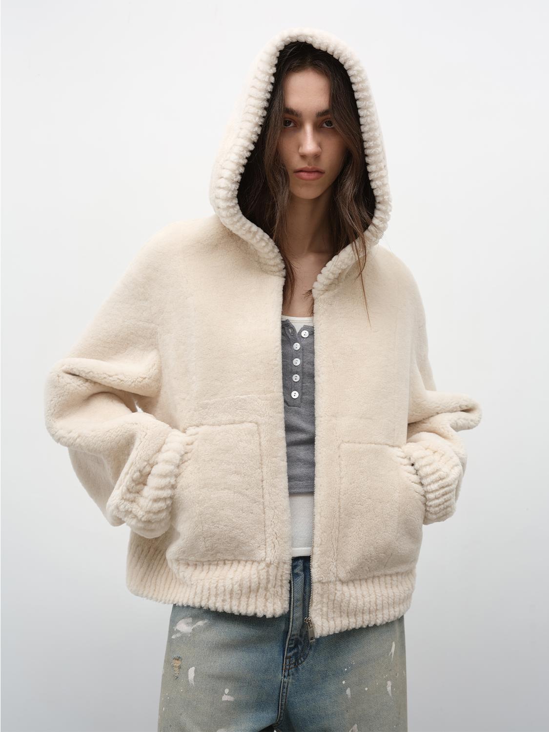 Royal Cousme Rogue Hooded Sheepskin Jacket
