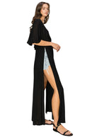 Cousme Luxury Sel de Mer Split Cover-Up Dress for Summer