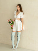 Jasmine baby doll white dress-1