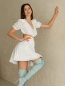 Jasmine baby doll white dress-3