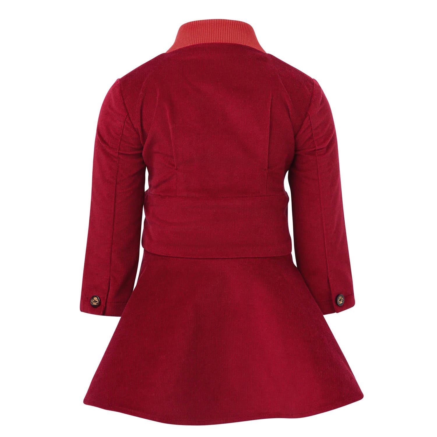 Classic Red Velvet Dress for Baby