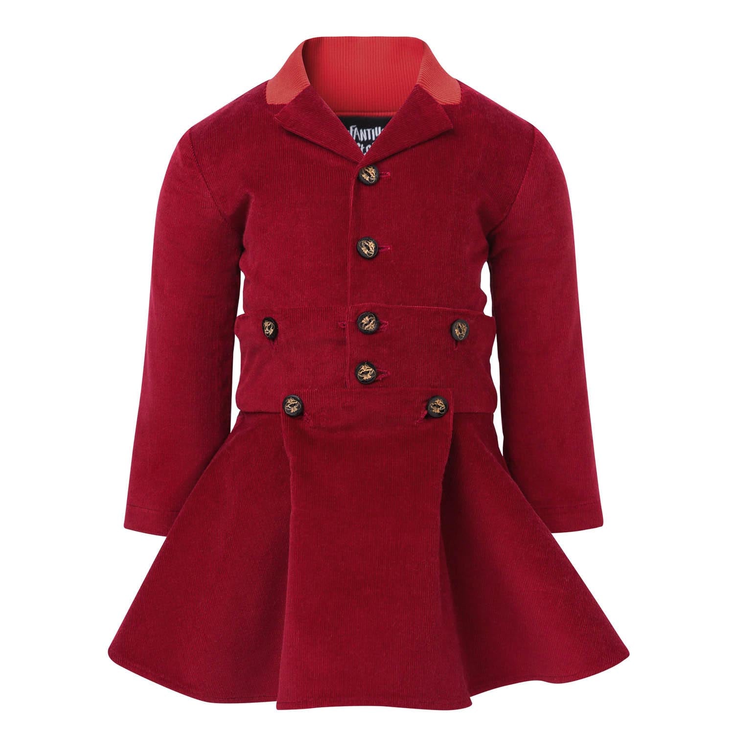 Classic Red Velvet Dress for Baby