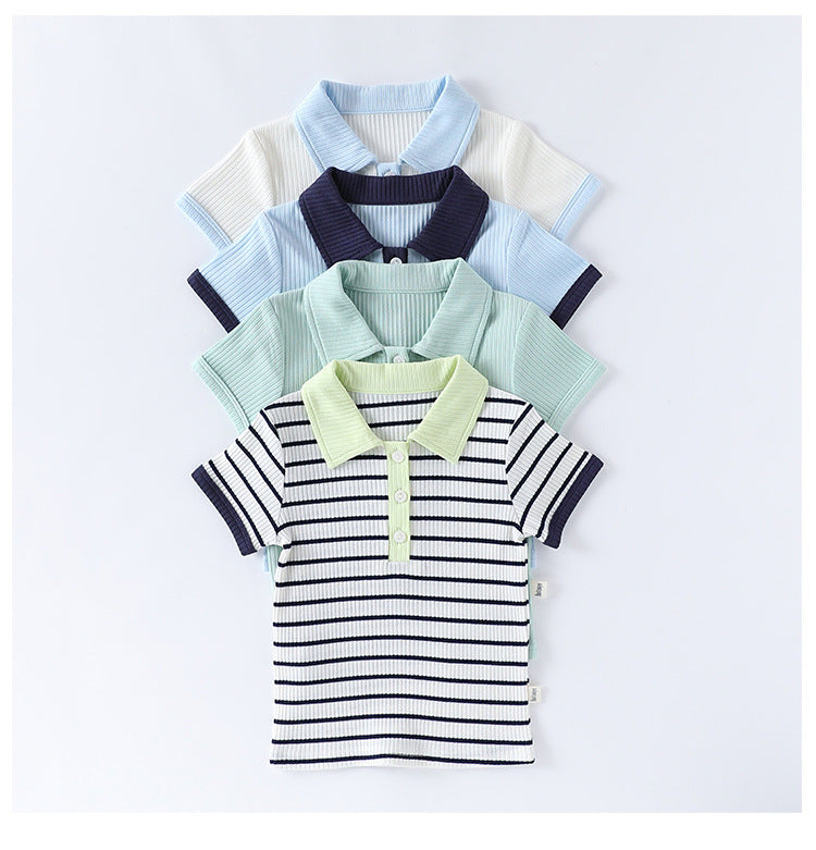 Unisex Baby Polo Shirt – Short Sleeves, Summer Arrival