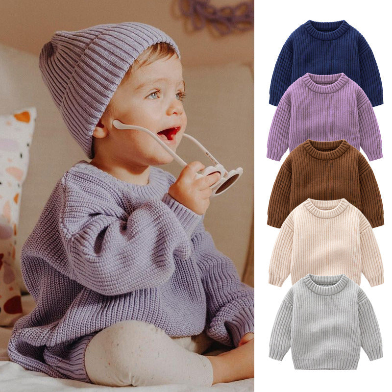 Baby’s Handknit Quality Pullover Sweater